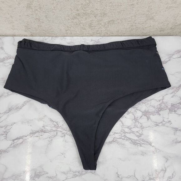 iHeartRaves Turn Up The Lights Black High-Waisted Reflective Rave Bottoms - Picture 5 of 9